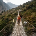 Rejon Manaslu słynnie z najdłuższych wiszących mostów w Nepalu!