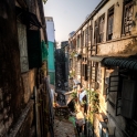 Widok z naszego apartamentu "na szczotki" -Yangon