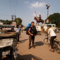 Przejazd do Nepalu - nagrywamy transport z Gorakhpur.